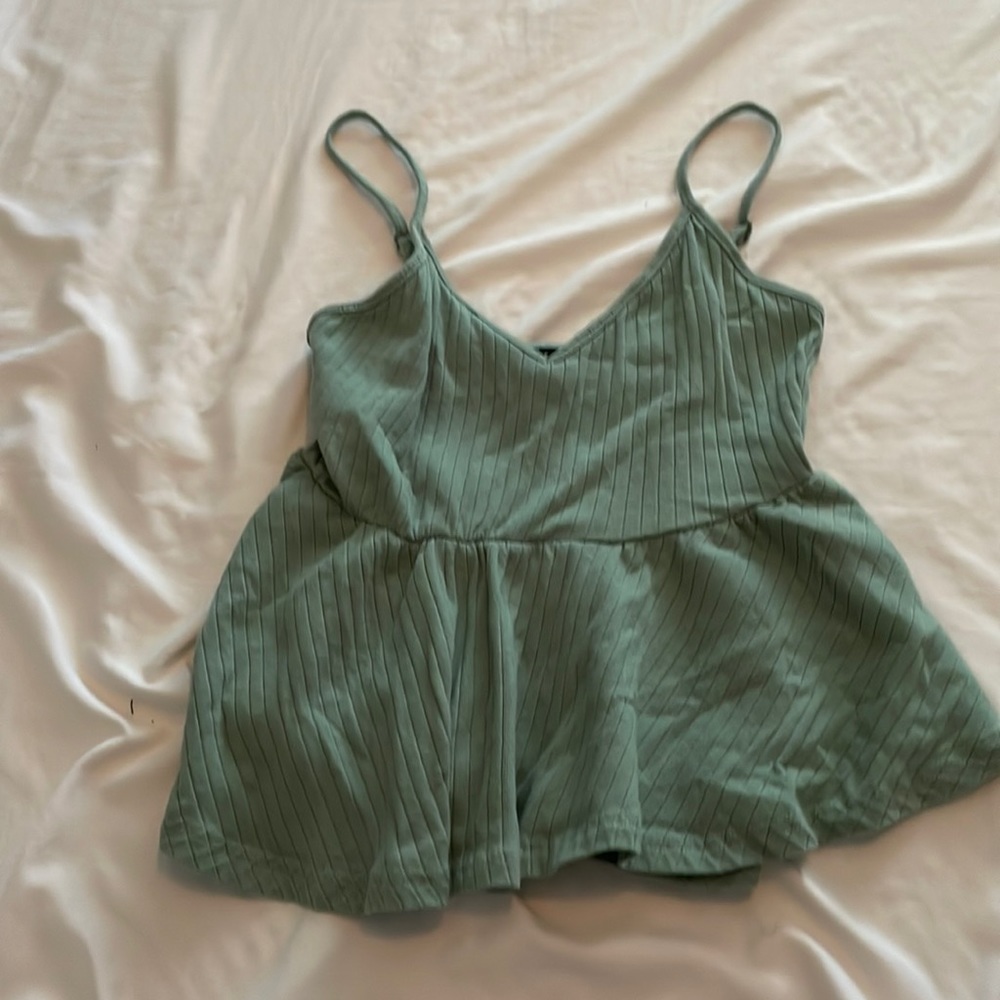 Olive green tank top